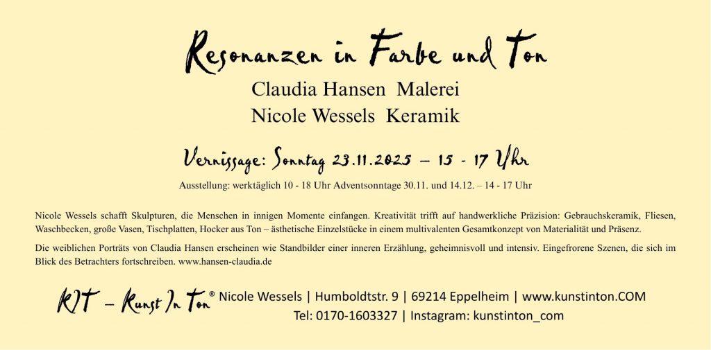 Resonanzen in Farbe und Ton Vernissage 23.22.2025